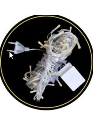 WN-1182 Beyaz 10 Metre Dekoratif LED Yılbaşı Işığı 5 Watt AC220V