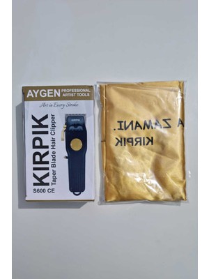 Saç Kesim Makinesi ve Kirpik Gold Önlük Tıraş Seti, Siyah
