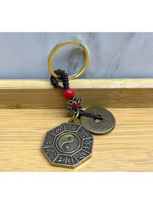 Metal Yin Yang Anahtarlık