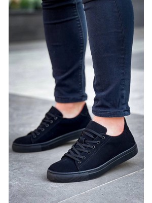 ZRN-122 Premium Siyah Süet Günlük Erkek Spor Ayakkabı