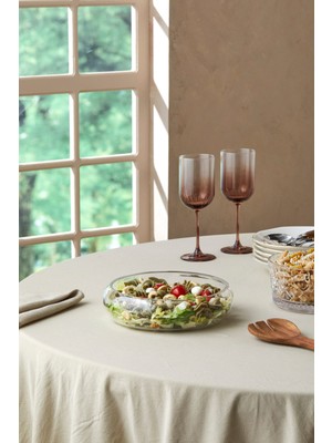 El Yapımı Küçük Cam Salata Kasesi, Şık ve Kullanışlı Beyaz Renkli Ürün