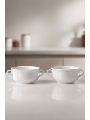 Beyaz 12 cm Venedik Çorbalık Kabı, Şık ve Kullanışlı Mutfak Gereci