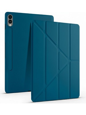 Samsung Galaxy Tab S9 Fe/s10 Fe/S10 Lite 10.9 Kılıf Kalem Bölmeli Katlanabilir Standlı Arkası Silikon Koruyucu Kapak