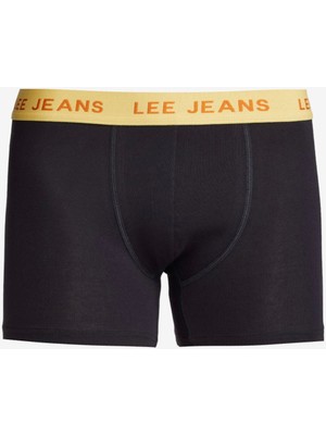 Regular Fit Normal Kesim Siyah Pamuklu Esnek Boxer