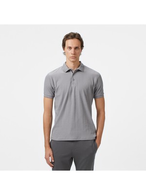 Nautica Erkek Gri Regular Fit Polo Yaka T-Shirt K55303T.0HF