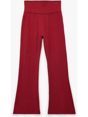 Pamuklu Ispanyol Paça Slim Fit Basic Pantolon