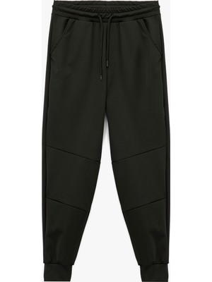 Ekstra Yüksek Bel Cep Detaylı Spor Jogger Eşofman Altı