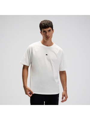 Ellesse EM557-OF Erkek Basic T-Shirt - Kırık Beyaz