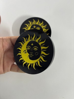 Obsidyen Ayna Güneş ve Ay Sembolü