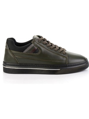 Haki Hakiki Deri Erkek Sneaker E01082011203