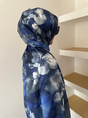 Çiçek Desen Pamuklu Soft Şal