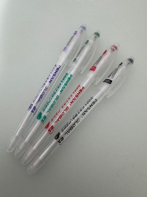Pensan Global Tükenmez Kalem 0.5 mm Karışık Renk 4 Adet (Kırmızı, Mor, Siyah, Yeşil) Yazım Deneyimi