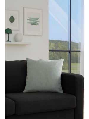 Nadia Kırlent Kılıfı Su Yeşili V1 45X45