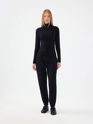 Loft Jogger Fit Siyah Kadın Eşofman Altı LF2038218