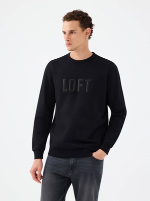 Loft Regular Fit Siyah Erkek Sweatshirt LF2041537
