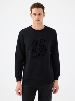 Loft Regular Fit Siyah Erkek Sweatshirt LF2041394