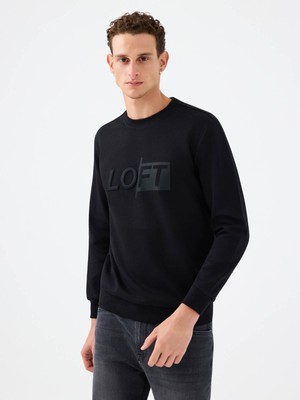 Loft Regular Fit Siyah Erkek Sweatshirt LF2041081