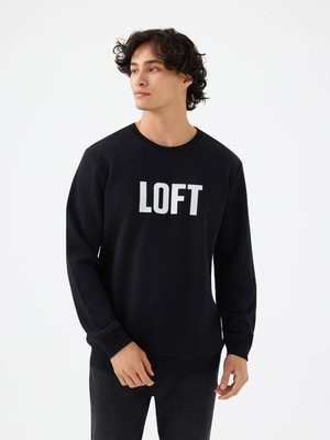 Loft Regular Fit Siyah Erkek Sweatshirt LF2041133