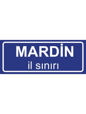 Mardin Il Sınırı Plakası , Dekoratif Aliminyum Levhaya Baskı 8*20CM