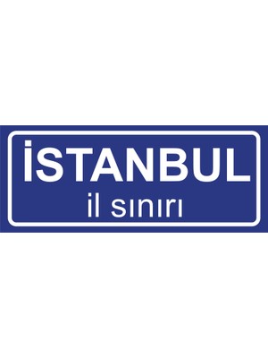 Istanbul Il Sınırı Plakası , Dekoratif Aliminyum Levhaya Baskı 8*20CM