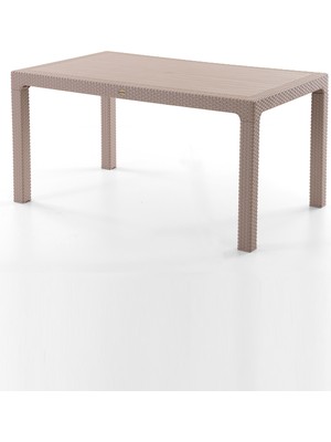Rattan 90X150 cm Masa Cappuccino