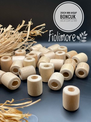 20X24 mm Silindir 12 Adet Doğal Ahşap Boncuk Delik Çapı 10 mm Makrome Çanta Aksesuar Tasarım Boncuğu