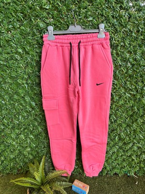 N Baskılı Eşofman Altı Pembe