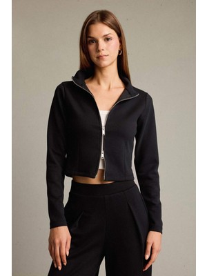 DeFacto Yarım Balıkçı Yaka Modal Fermuarlı Sweatshirt G2921AX25AU