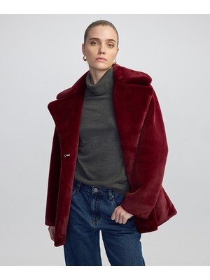 Geniş Yaka Pelüş Kaban IW6250008020035