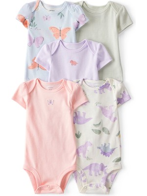 Kız Bebek Kısa Kollu 5li  Body