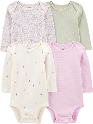 Kız Bebek Uzun Kollu 4lü Body