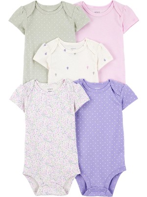 Kız Bebek Kısa Kollu 5li Body