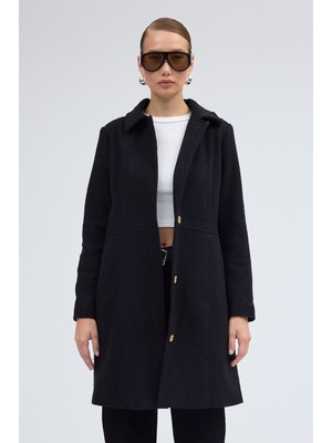 Dikiş Detaylı Tasarım Kaşe Kaban