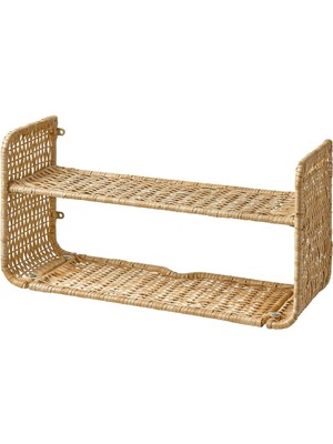 Duvar Rafı, Rattan, 60X20 cm