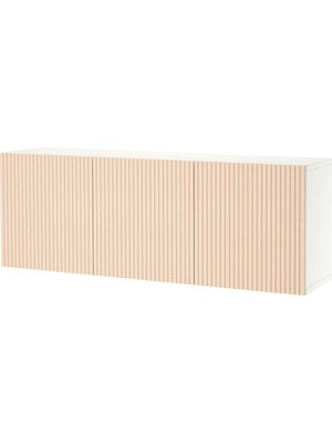 Duvar Dolabı, Beyaz-Huş Kaplama, 180X42X64 Cm, Bjorkovıken