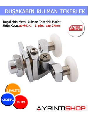 AYRINTISHOP Duşakabin Metal Rulman Tekerlek Model: AY-401-1