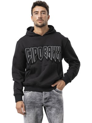 CL601 Erkek Kapüşonlu Sweatshirt – "cıpo Baxx" Ön Baskılı ve Kanguru Cepli