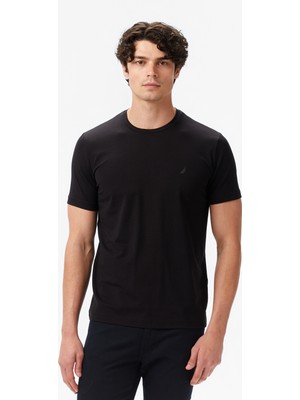 Nautica Erkek Siyah Classic Fit T-Shirt V55340T.0TB