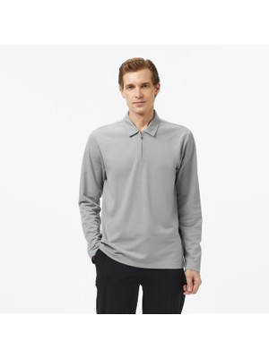 Nautica Erkek Gri Classic Fit Uzun Kollu Polo Yaka T-Shirt K57022T.0HF