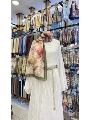 Etnik Desen Şal Haki