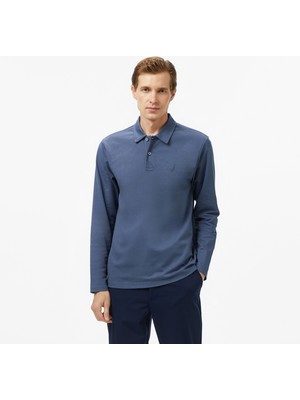 Nautica Erkek Mavi Classic Fit Uzun Kollu Polo Yaka T-Shirt K57020T.4VT