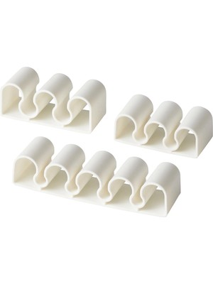 Kalkstuff Kablo Tutucu Beyaz 3 Lü Set