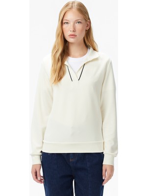 Nautica Kadın Krem Regular Fit Sweatshirt 57K304T.1MA