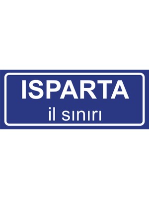 Isparta Il Sınırı Plakası , Dekoratif Aliminyum Levhaya Baskı 8*20CM