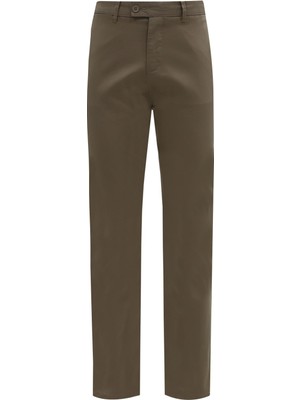 Uki Camel Comfort Fit Chino Pantolon