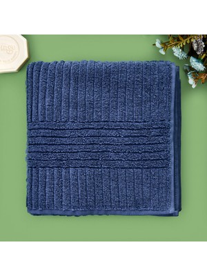 Evidea Soft Microcotton Yüz Havlusu - Lacivert - 50X90 cm
