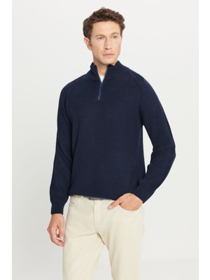 Altınyıldız Classics Standart Fit Normal Kesim Bato Yaka Triko Kazak