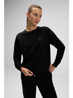 Ellesse Pamuklu Regular Fit Bisiklet Yaka Logolu Sweat Bayan Sweat EF553