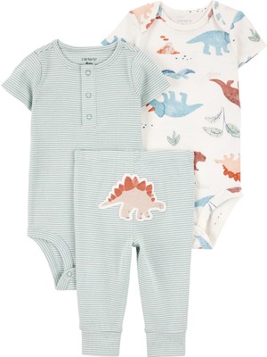 Erkek Bebek Yeşil 3lü Set