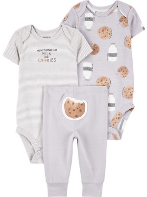 Bebek Gri 3lü Set